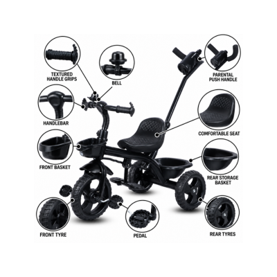 Maanit Tricycle Model 203 (Black)
