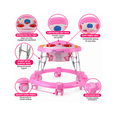 Maanit Butterfly Musical 3-in-1 Walker (Pink)