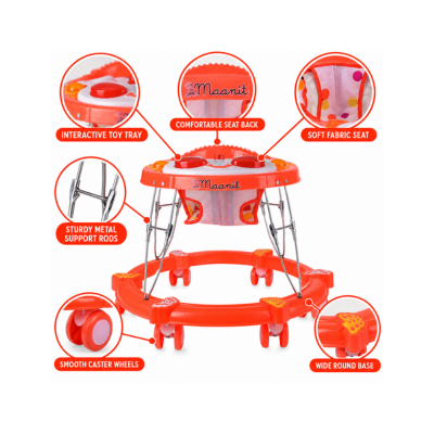 Maanit Butterfly Musical 3-in-1 Walker (Red)