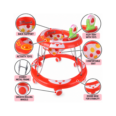 Maanit Kingdom Musical 3-in-1 Walker (Red)