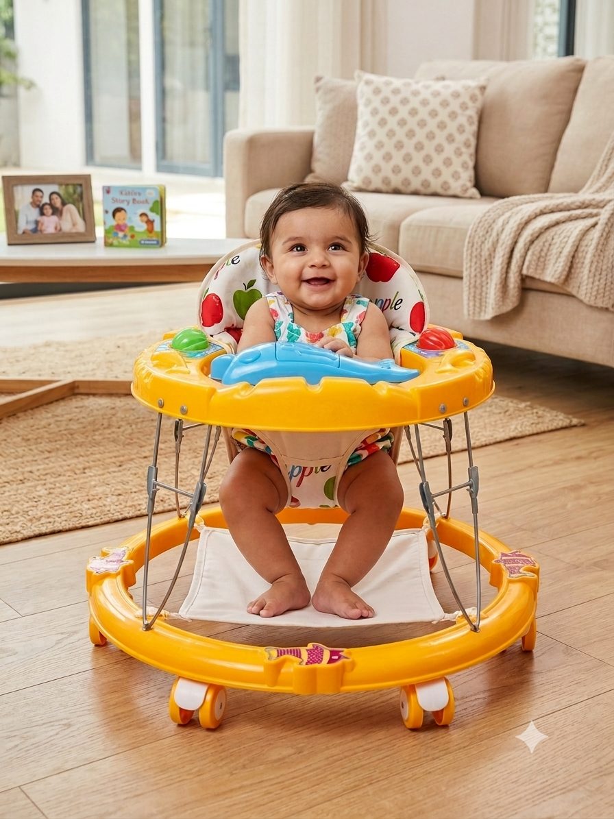 Maanit Dolphin Musical 3-in-1 Walker (Yellow)